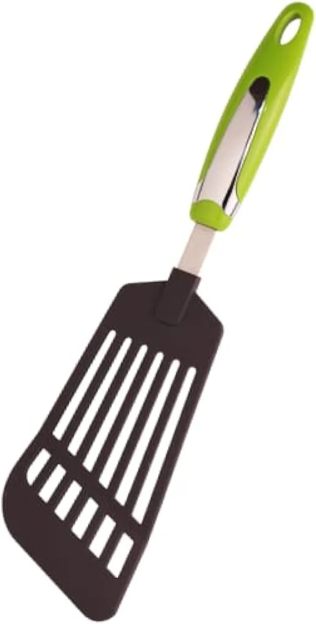 Meadows Stainless Steel Egg Turner Nylon-33cmX9cm-Green&Grey