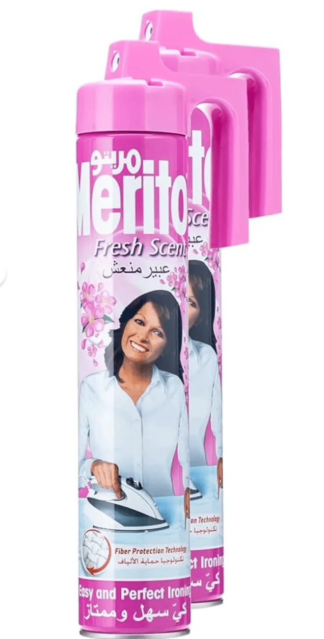 Merito Fresh Scent Ironing Spray – 500ml (Pack of 2)