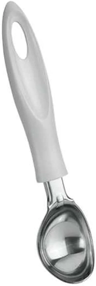 Metaltex Stainless Steel Ice Cream Scoop Plastic Handle -20cm-White&Steel - Image 2
