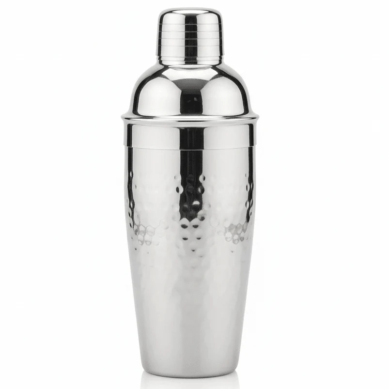 Millerhaus Premium Quality Stainless Steel Cocktail Shaker with Sleek Silver Finish for Bartending 750ml