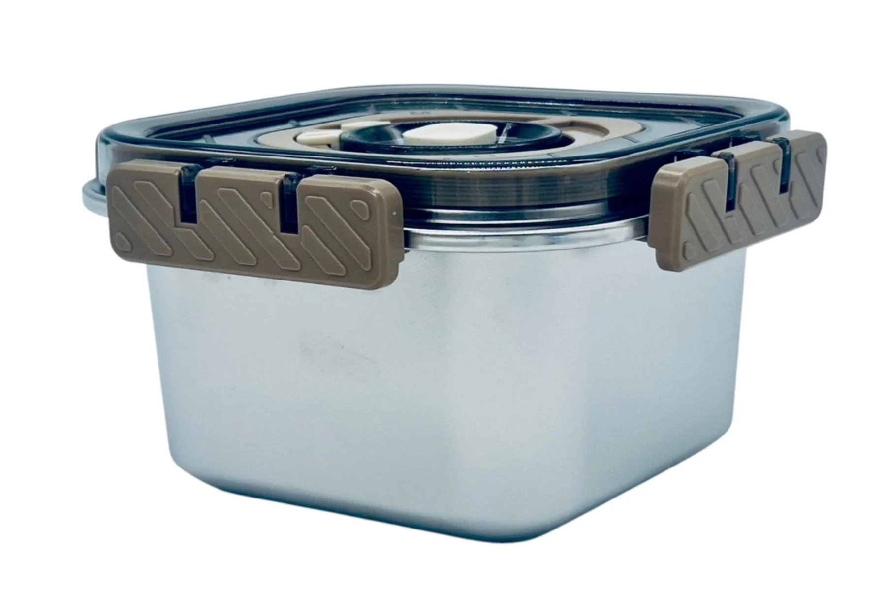 MTM Stainless Steel Food Container 1000ml, Siver/Brown - Image 2