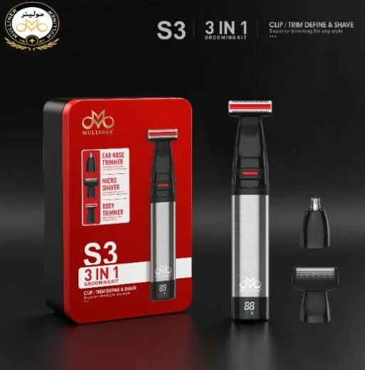 Mulliner S3 3-in-1 Groom Kit, Clip/Trim Define & Shave - Image 5