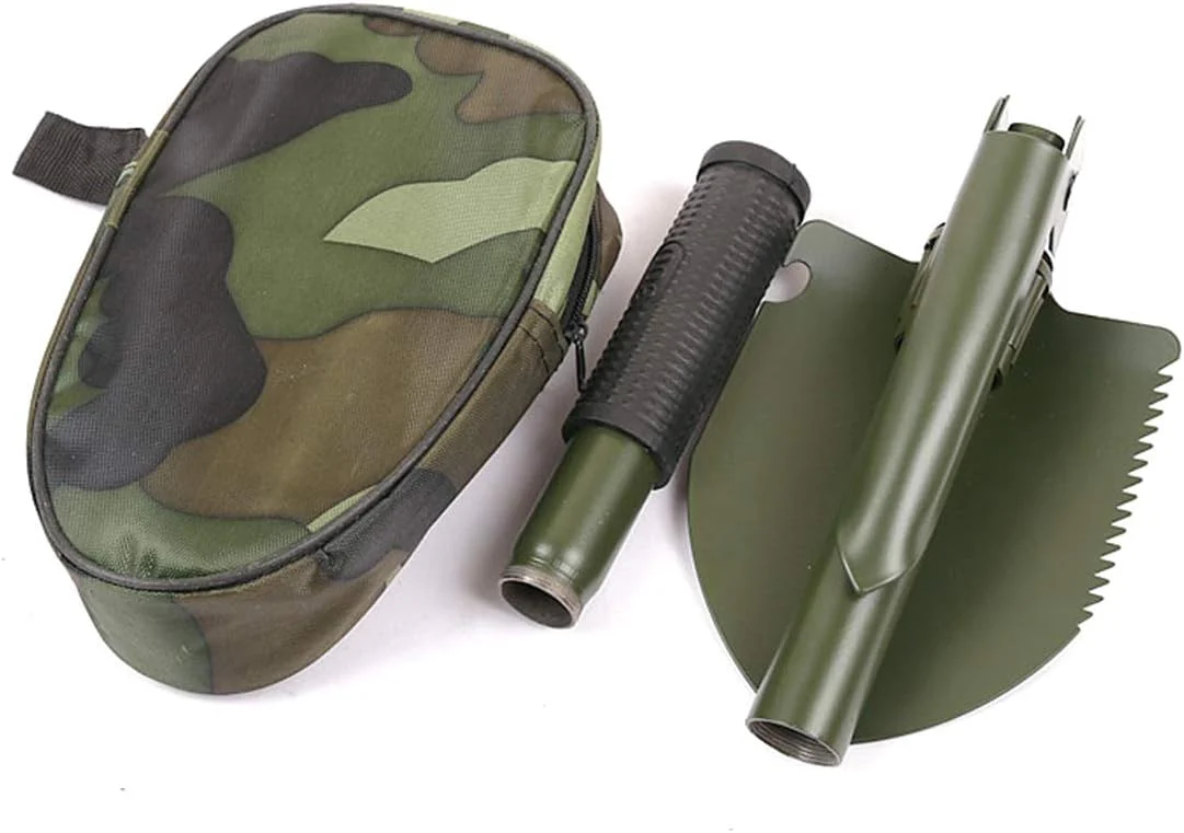 Multi-Function Folding Shovel and Pickax Portable Duty Survival Gear EDC Small Shovel For Trench Entrenching Tool Camping Backpacking Hiking