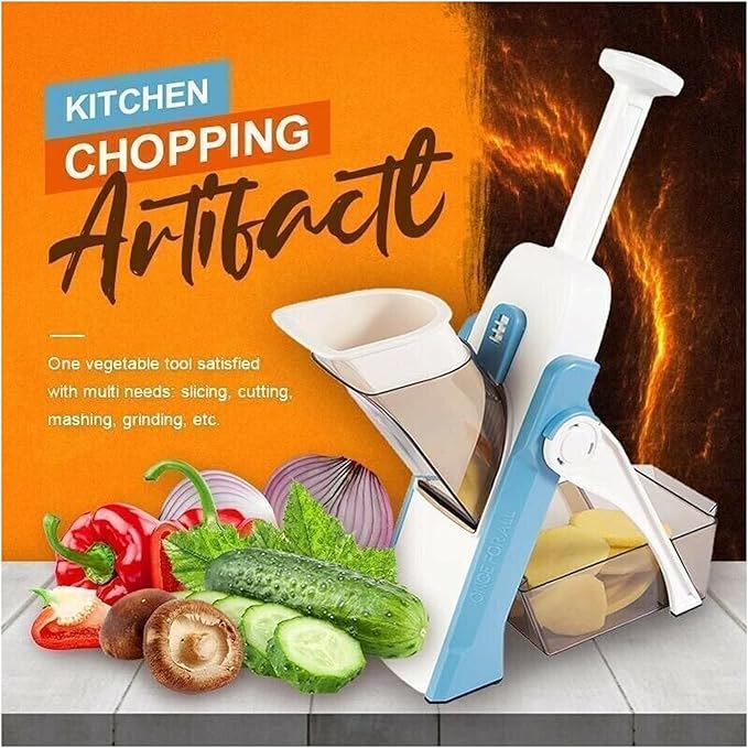 AKDC Multifunctional Kitchen Chopping Artifact -Vegetable Slicer Food Chopper Manual, Assorted Color - Image 4