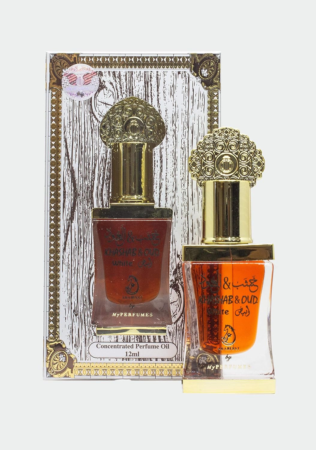 My Perfumes Khashab Oud White  Concentrated Perfume Oil For Unisex-12ML