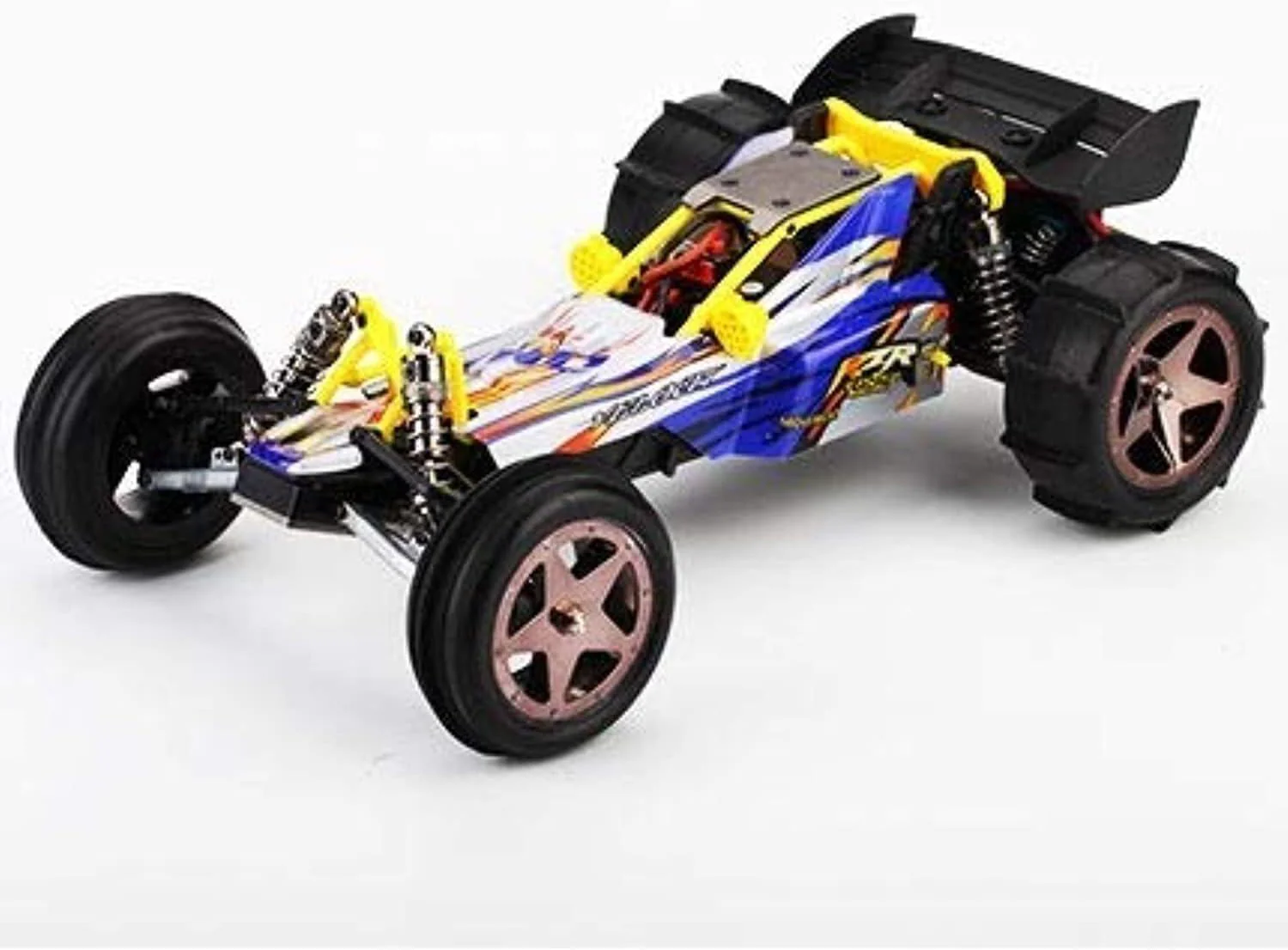 My Toys Baja 5ss 1:12 Scale Electric Car, 2.4GHz System, Runs in Multi Landscapes, Yellow/Blue, MT828 - Image 2