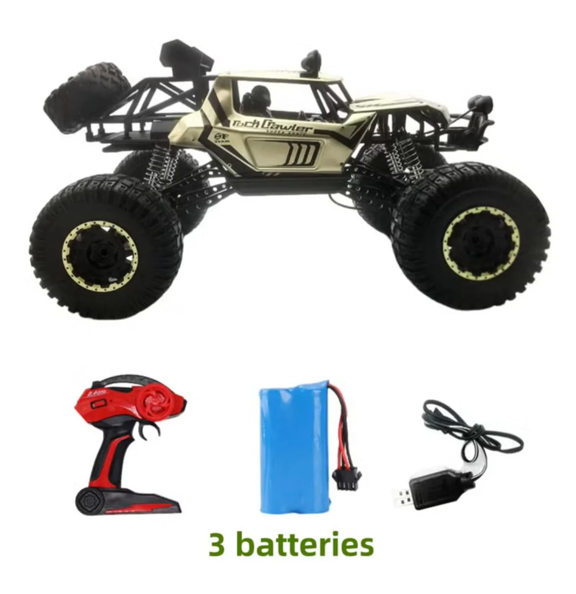 My Toys RC Rock Crawler 1:8 Scale, Die Cast Metal 4WD High Speed Racing, 2.4GHz - Image 2
