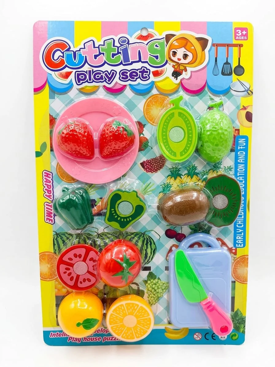 Happy Time Cutting Play Set Pretend Kitchen Toy (Ages 3+)