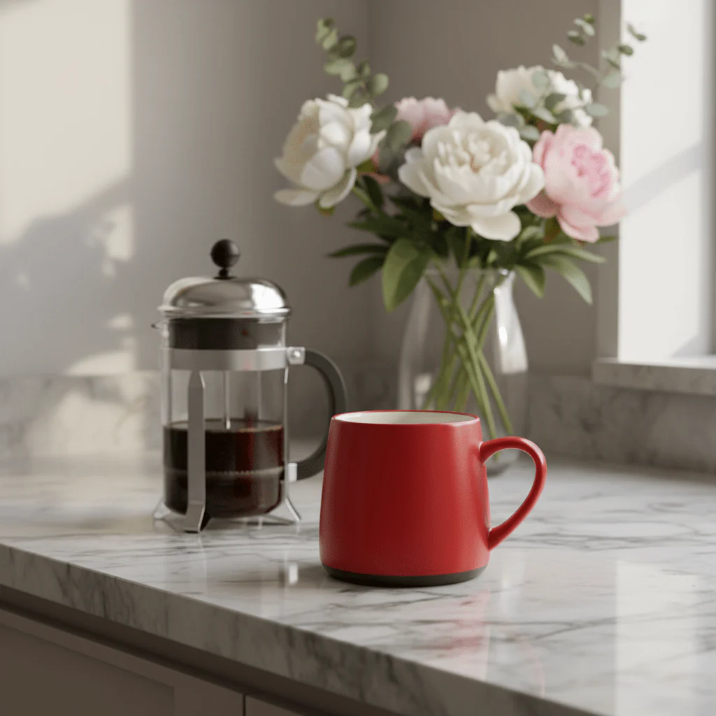 Nodenic Red Ceramic Mug — 330ml - Image 3