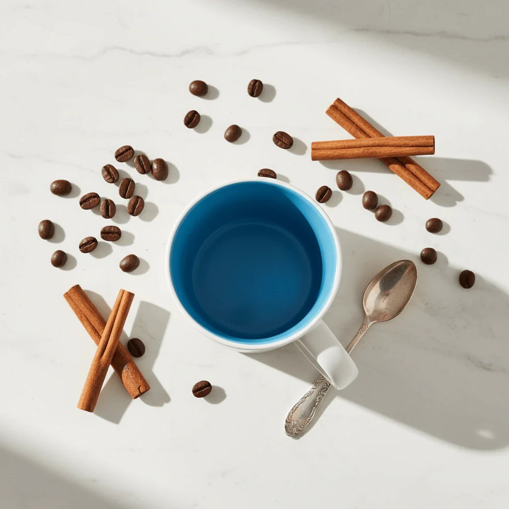 Niodenic Two-Tone Ceramic Mug | Matte White & Sky Blue | 330ml - Image 3