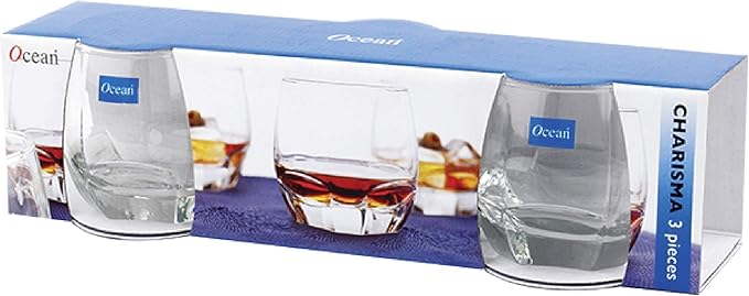 Ocean Charisma, Liqueur & Spirits Glasses, Set Of 6, Clear, 340 Ml, B1711203, Double Rock Glass, Lowball Glass, Water Glass, Whiskey Glass, Whisky Glass, Old Fashioned Glass, Scotch Glass, Rum Glass - Image 5
