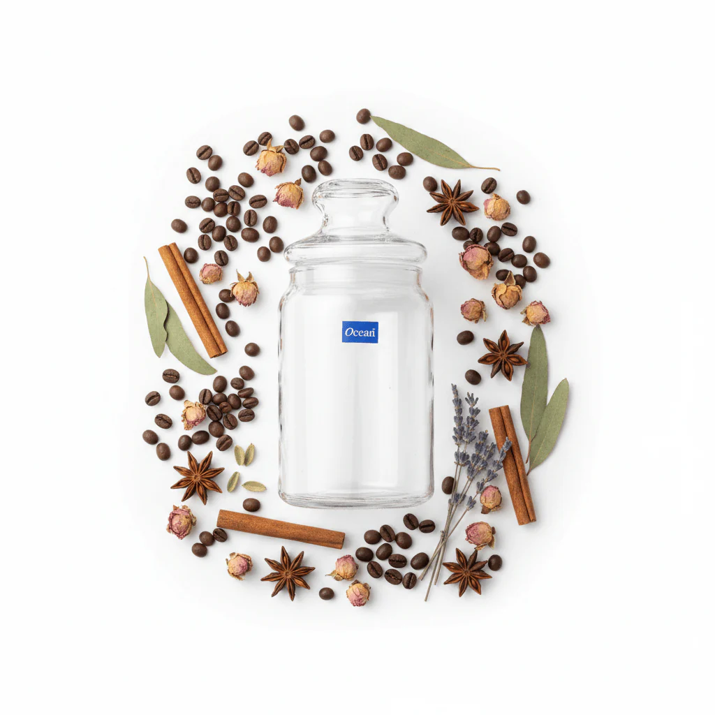 Ocean Plain Glass Canister with Lid – 750ml | Airtight Storage Jar - Image 4