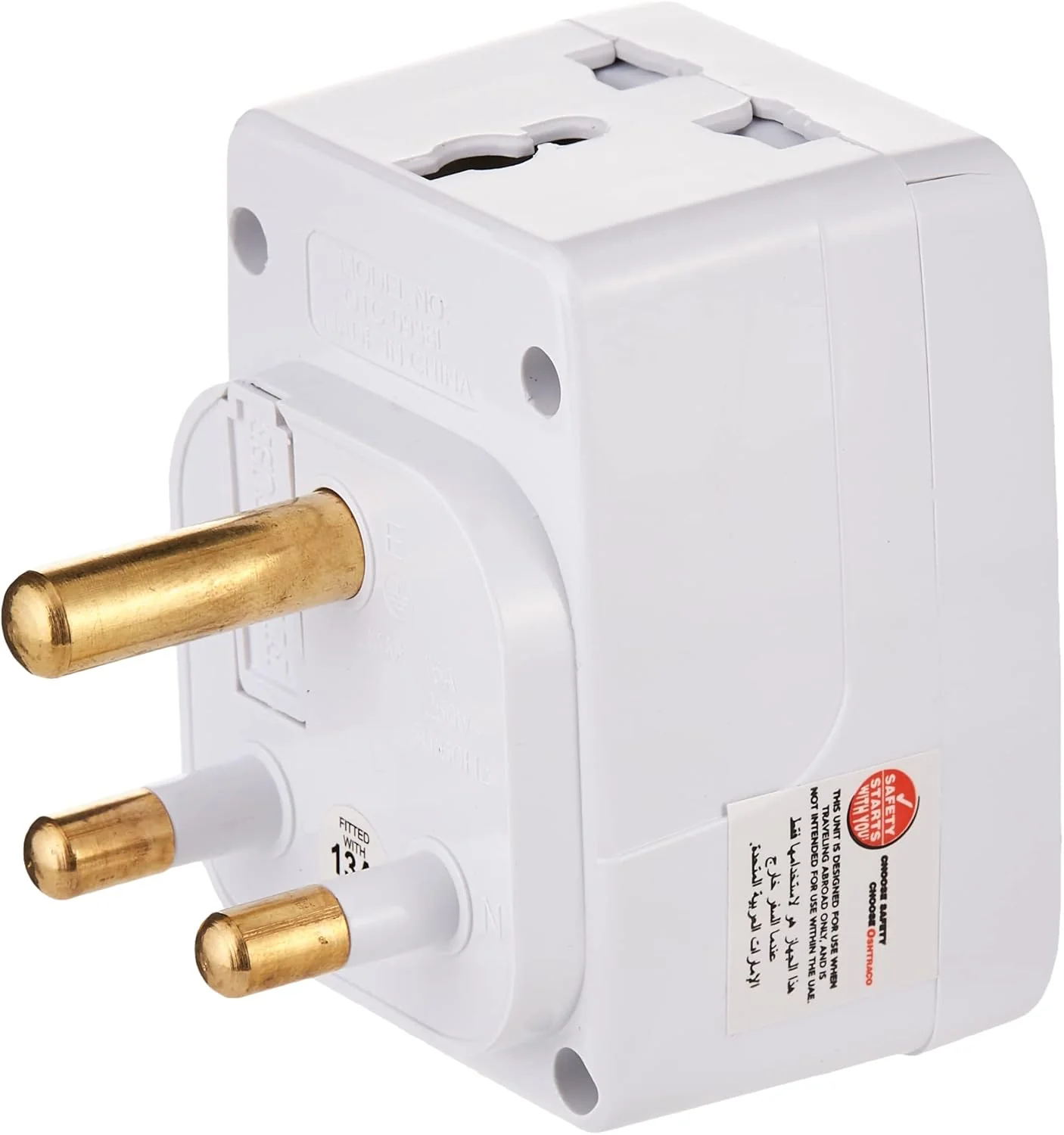 Oshtraco 15AMP 3Way Socket Adapter Neon - Image 2