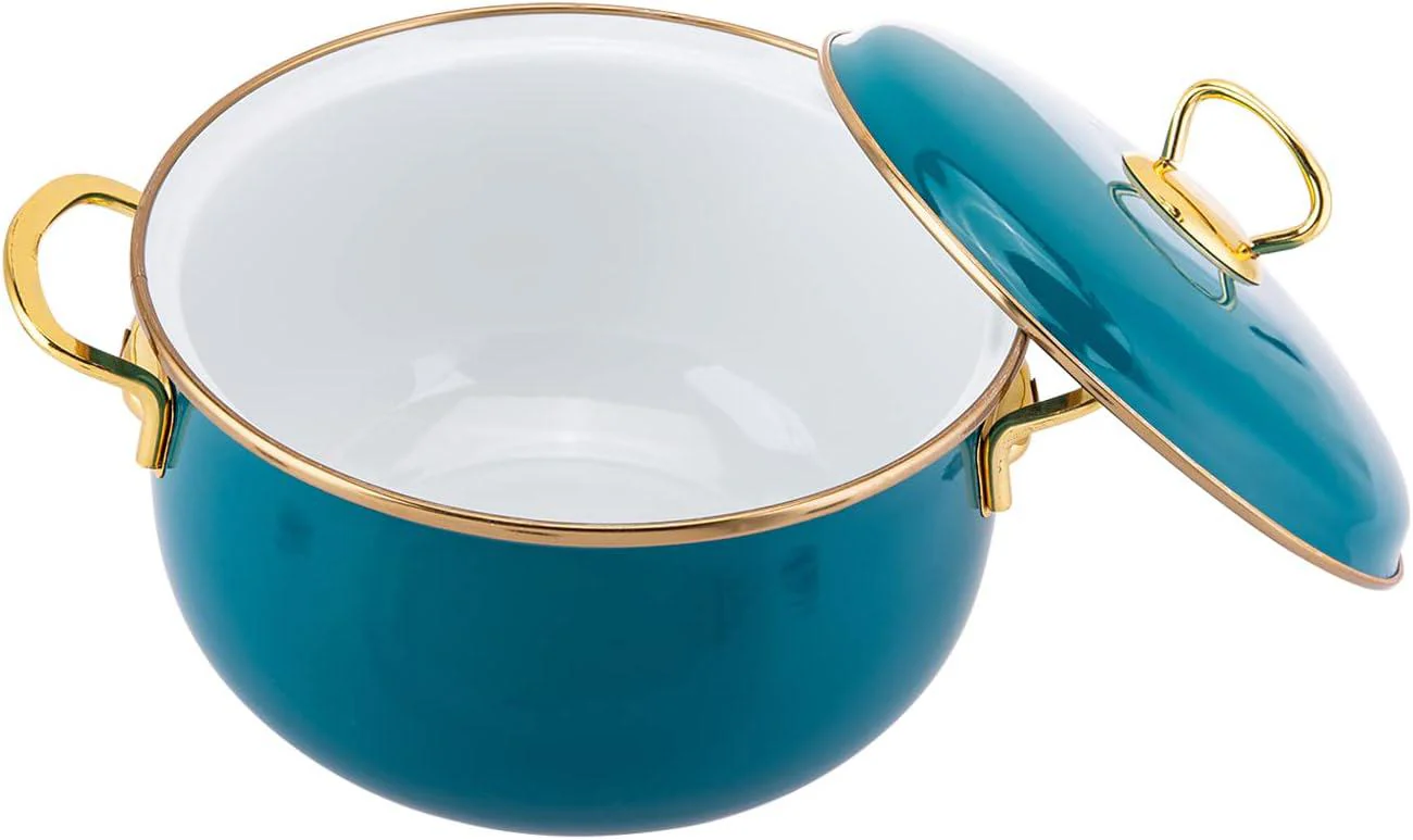 PACI Elite Class Cooking Pot with Lid 20cm, Blue - Image 2