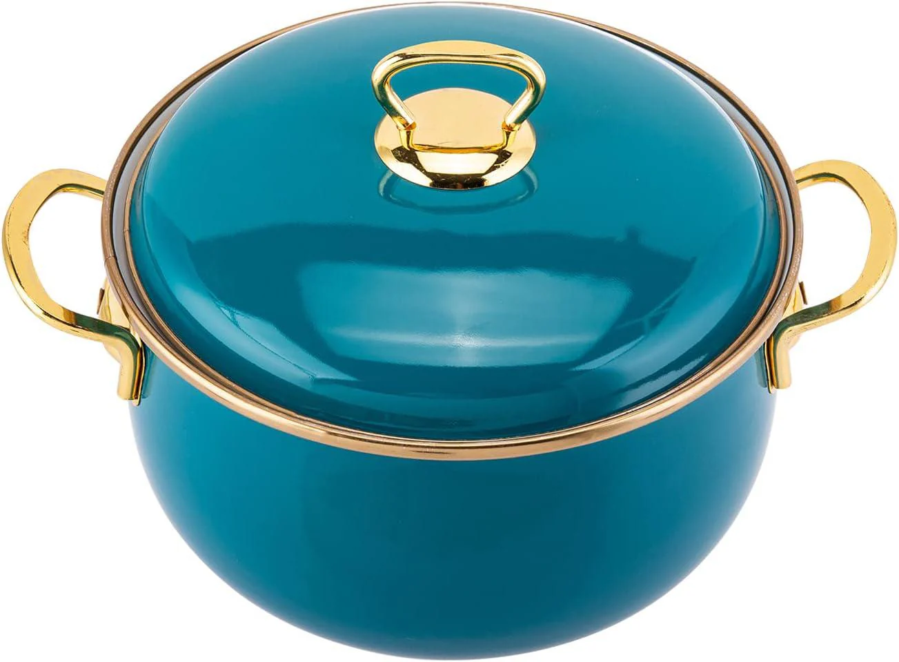 PACI Elite Class Cooking Pot with Lid 20cm, Blue - Image 3