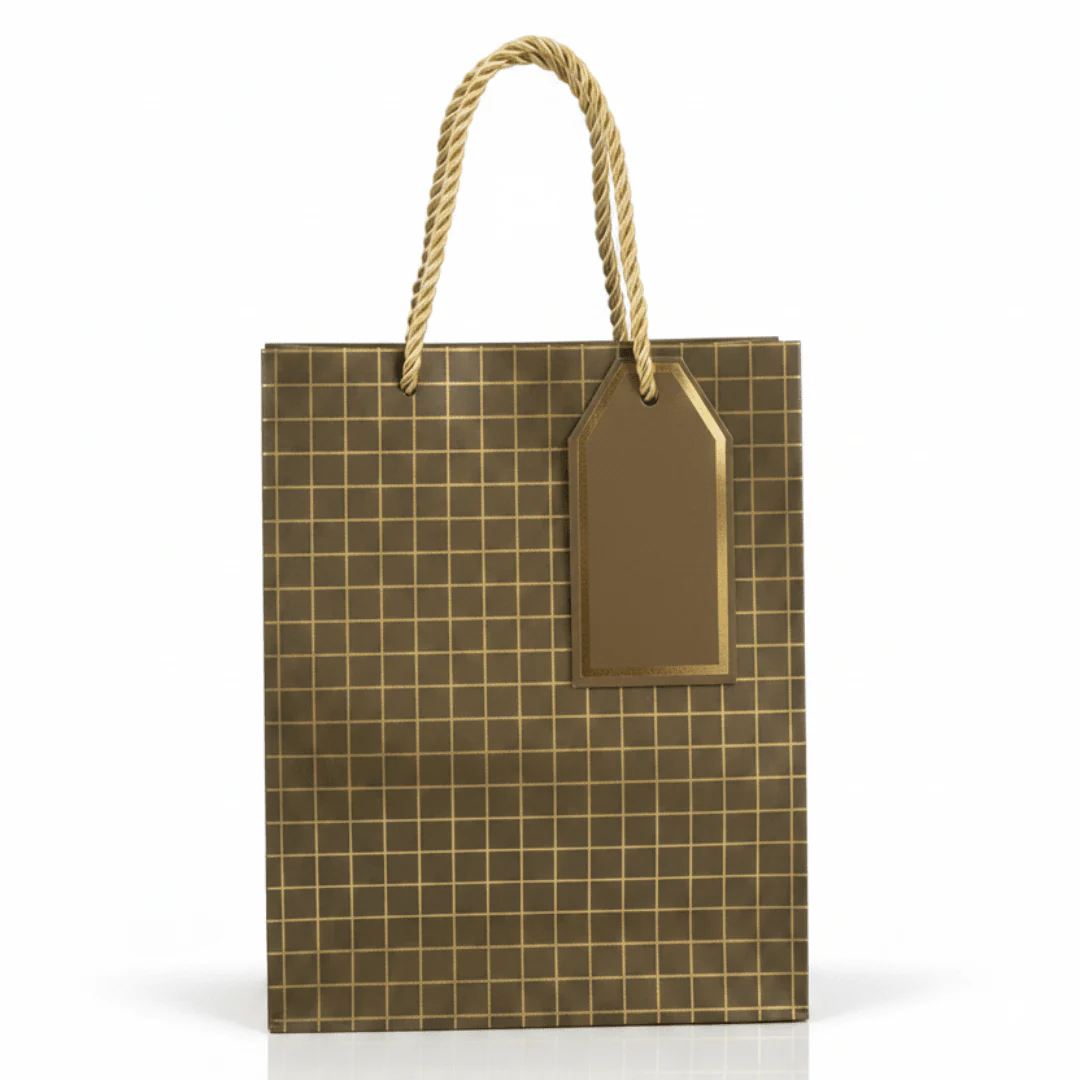 Paper Gift Bag with Rope Handles & Gift Tag | 23×18cm | Elegant Packaging for Birthdays, Weddings, Celebrations & Special Occasions - Image 6