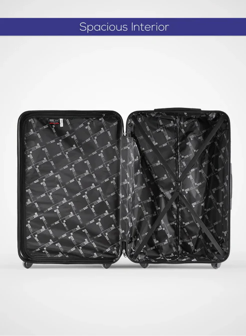 Para John Strux 24-Inch Polypropylene Hard Case Checked Luggage – Black Premium Edition - Image 2