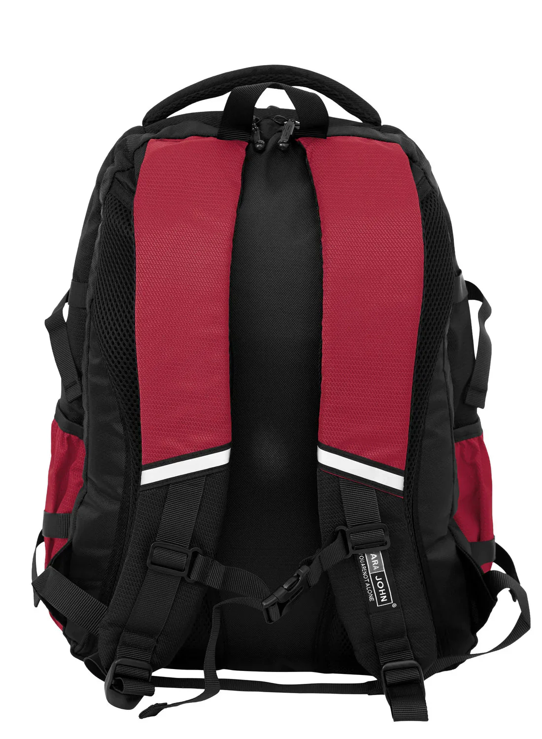 Parajohn Dynamic Red & Black Polyester School Backpack 18 Inch – Trendy High Capacity School Bag for Everyday Use - Image 2