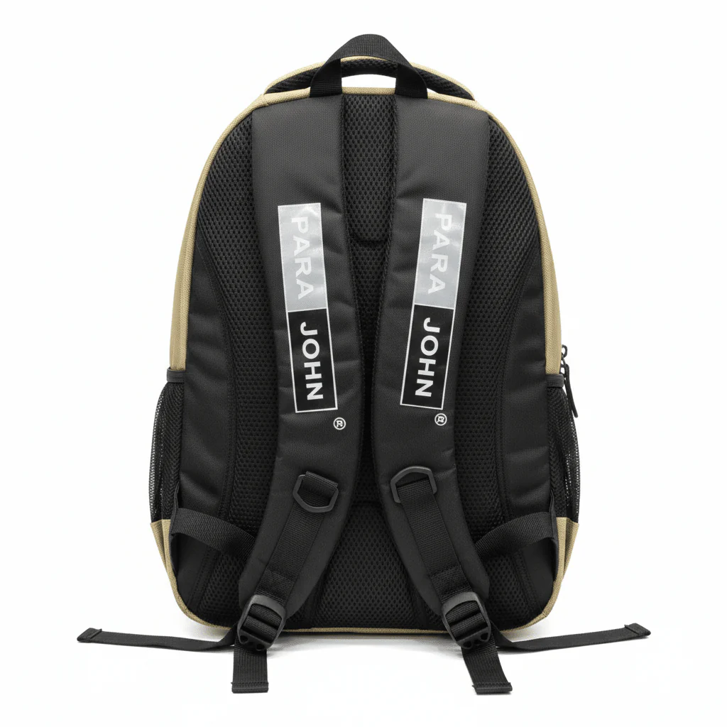 Parajohn Luxury Black & Gold Polyester School Backpack 18 Inch – Fashionable School Bag with Spacious Compartments - Image 2
