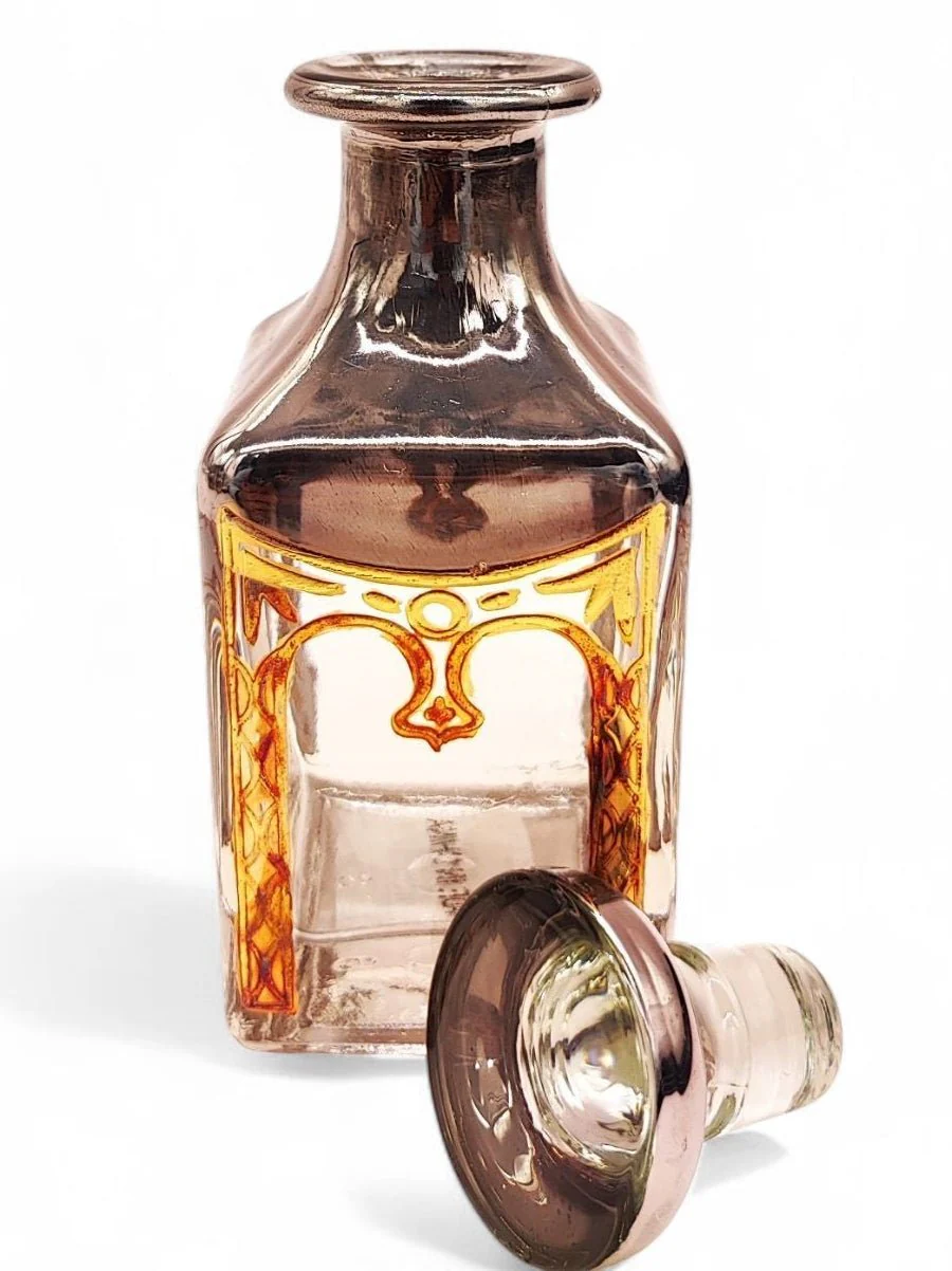 Perfume Bottle 1007 With Silver Gold Design 10.2 Tola - Image 3
