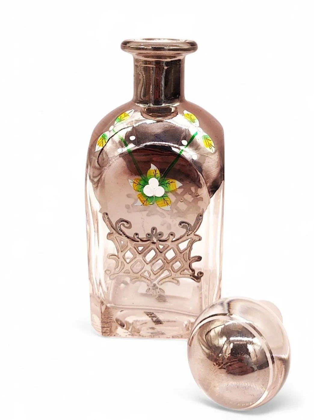 Perfume Bottle 2025Hs With Silver Floral Design 10.2 Tola - Image 4