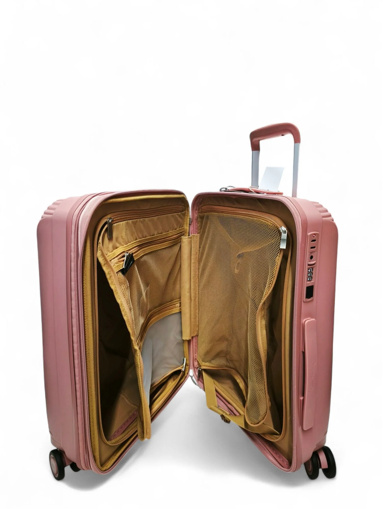 Pierre Cardin 20" Trolley Bag  Pink | Stylish & Durable Cabin Luggage - Image 3