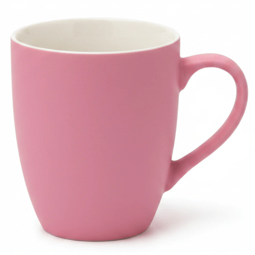 Pink Ceramic Mug 400ml – Matte Finish | Premium Coffee & Tea Cup | Cream Interior | Gift-Ready