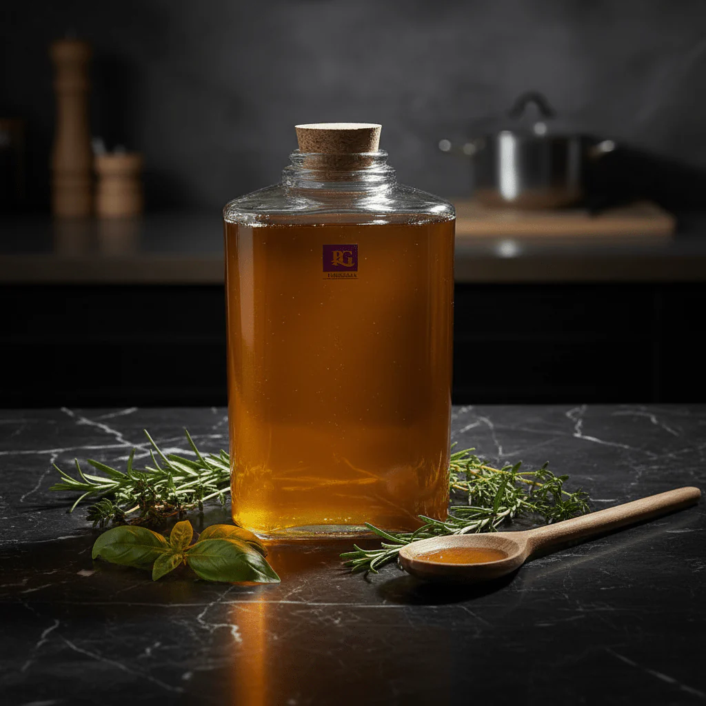 Pishgaman Triangular Clear Glass Bottle with Cork Lid | 20cm | - Image 3