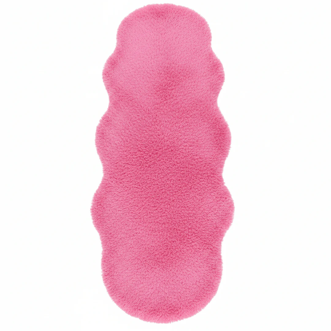 Luxe Plush Shaggy Floor Mat | Ultra-Soft Faux Fur Runner Rug | Wavy Organic Shape | 60×180 cm | - Image 4