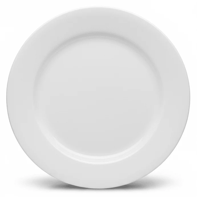 Luhpar Compact White Round Porcelain Side Plate 5 Inch – Small Dessert, Snack & Bread Plate
