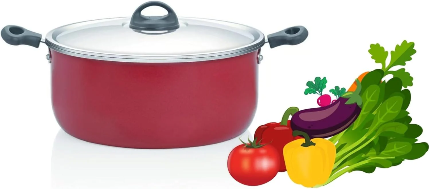 PREMIER Non-Stick Stew Pot 20cm with Stainless Steel Lid - Image 2