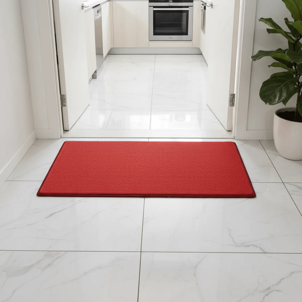 Premium Red Rectangle Door Mat | Anti-Slip Woven Entrance Rug | 68×44 cm | Indoor & Outdoor Use - Image 2