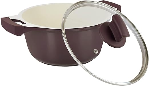 Prestige Cast Aluminium Ceramic Non Stick Cookware Set, Purple, 6 Piece, PR80955 - Image 3