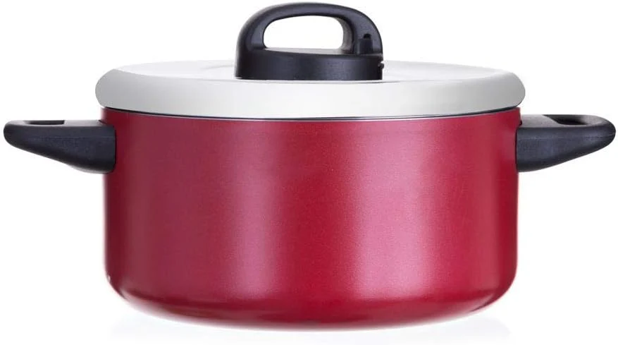 Prestige Classique 22cm Stockpot β Durable Non-Stick Cooking Pot, Red (PR21252) - Image 2