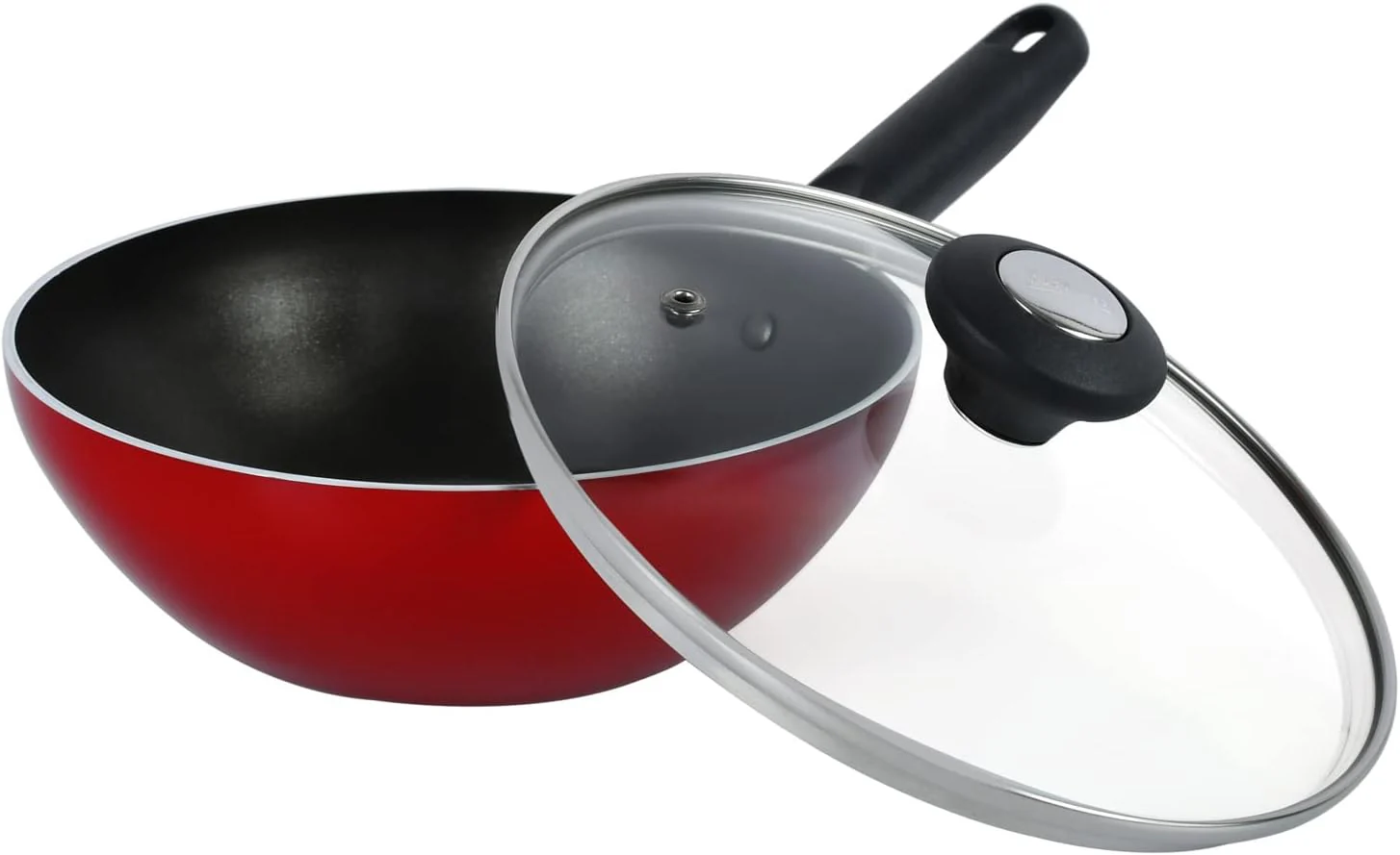 Prestige Classique Covered Wok, 20 cm, Red - Image 5