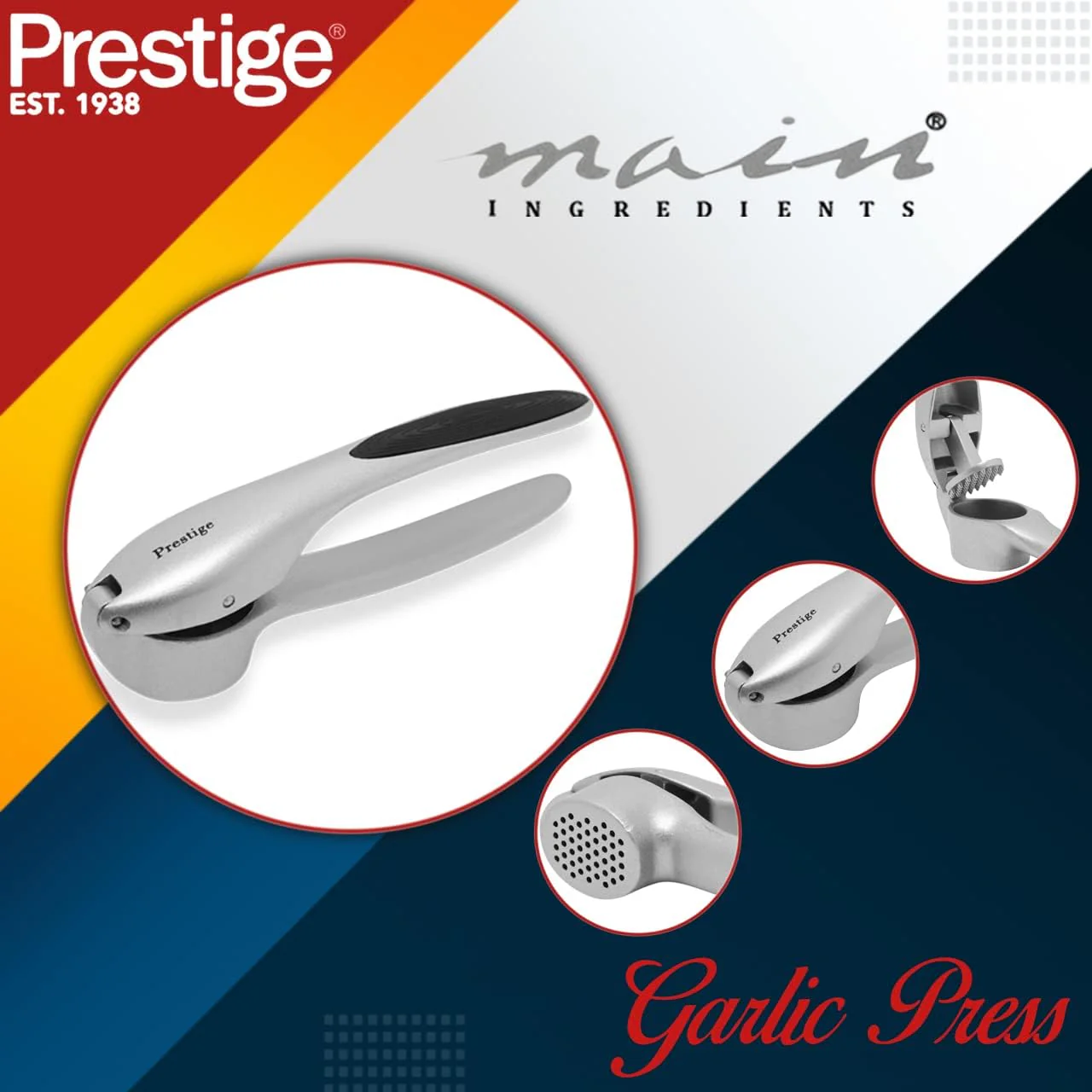 Prestige Garlic Press | Rust Proof & Dishwasher Safe Garlic Mincer | PR42406 - Image 6