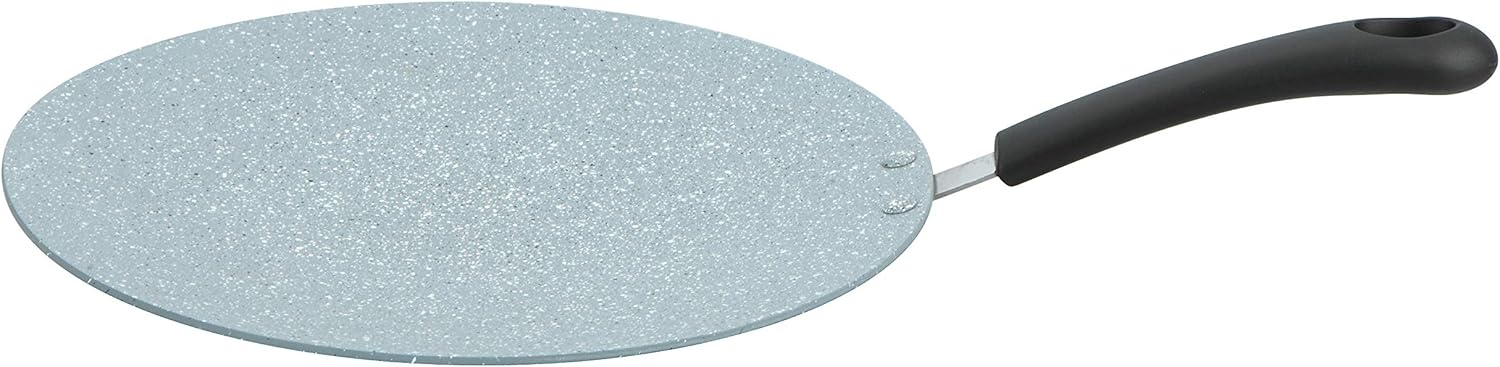 Prestige Speckled 26cm Concave Tawa – Durable Non-Stick Roti Pan, Grey (PR15874)