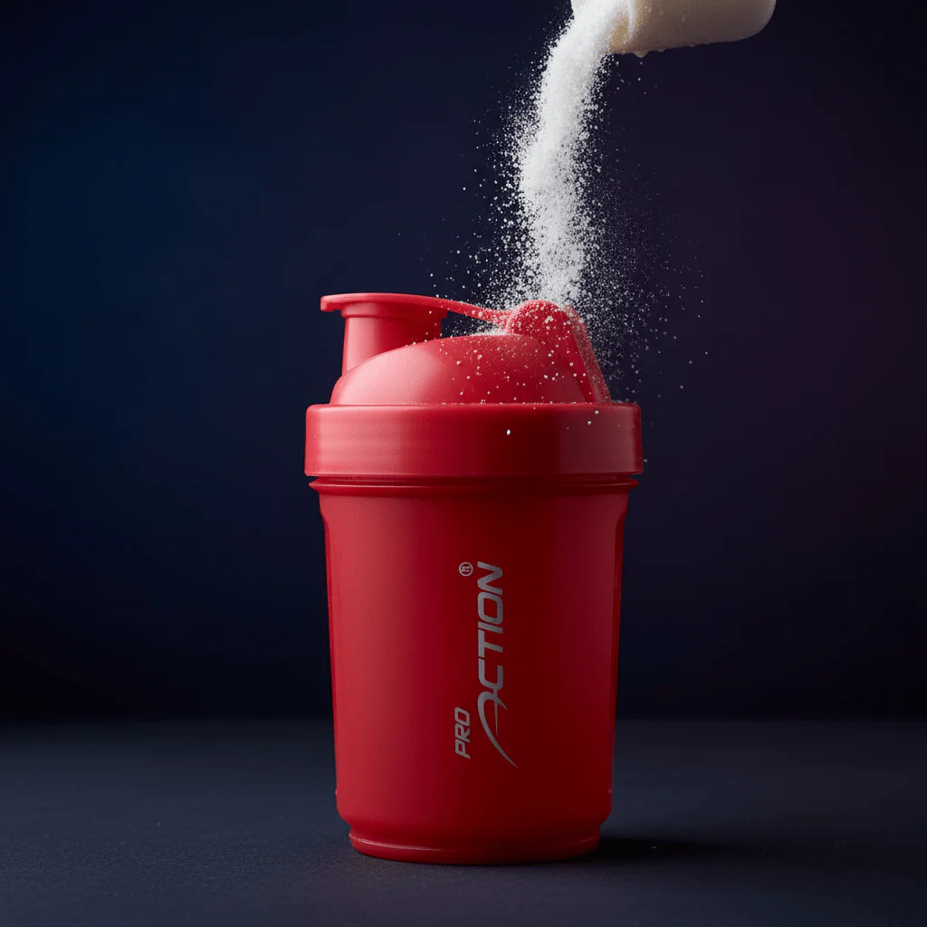 Pro Action Red Plastic Shaker Bottle 500ml - Image 3