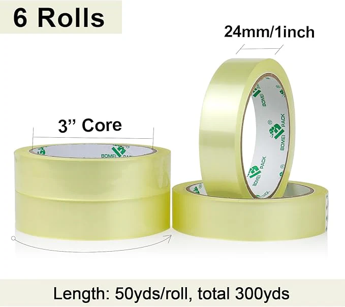 Pvc Clear Tape 1 Inch 80 Yard - Image 2