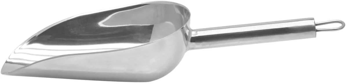 Raj 4 Inch Stainless Steel Heavy Duty Scoop – Pipe Handle PHHS02