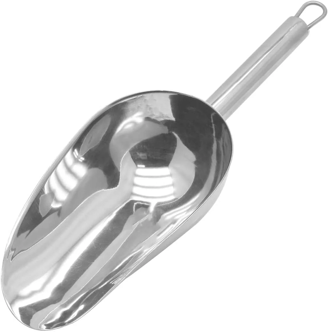 Raj 4 Inch Stainless Steel Heavy Duty Scoop – Pipe Handle PHHS02 - Image 2