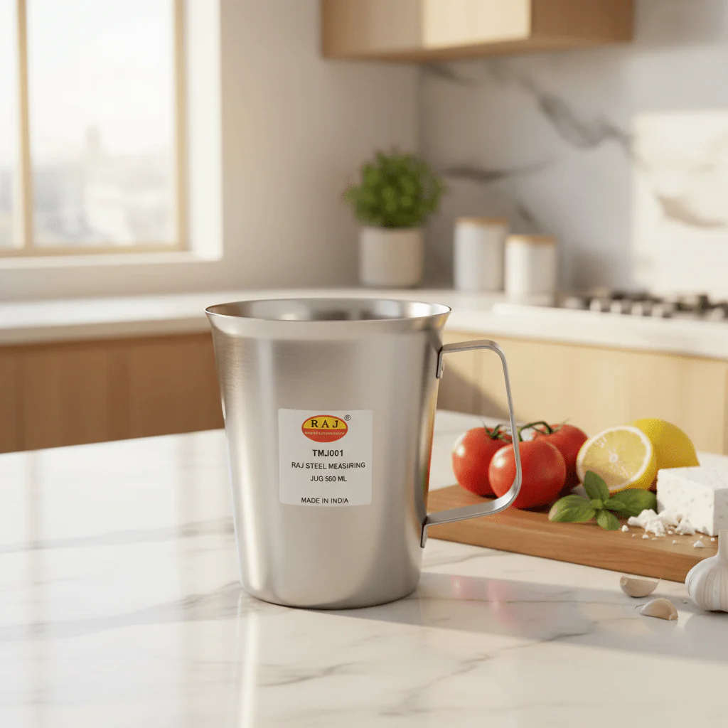 Raj Stainless Steel Measuring Jug-500ml - Image 2