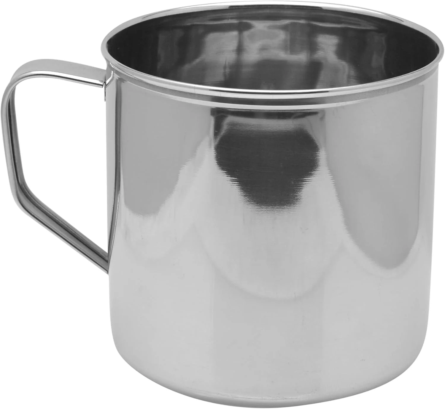 Raj Stainless Steel Mug With Handle NM0014, Serving Mug Water Mug Tea & Coffee Serveware-14CM - Image 3