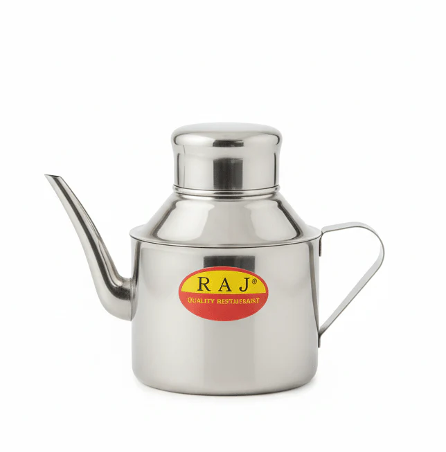 Raj Stainless Steel Oil Storage Can (13×9 cm)