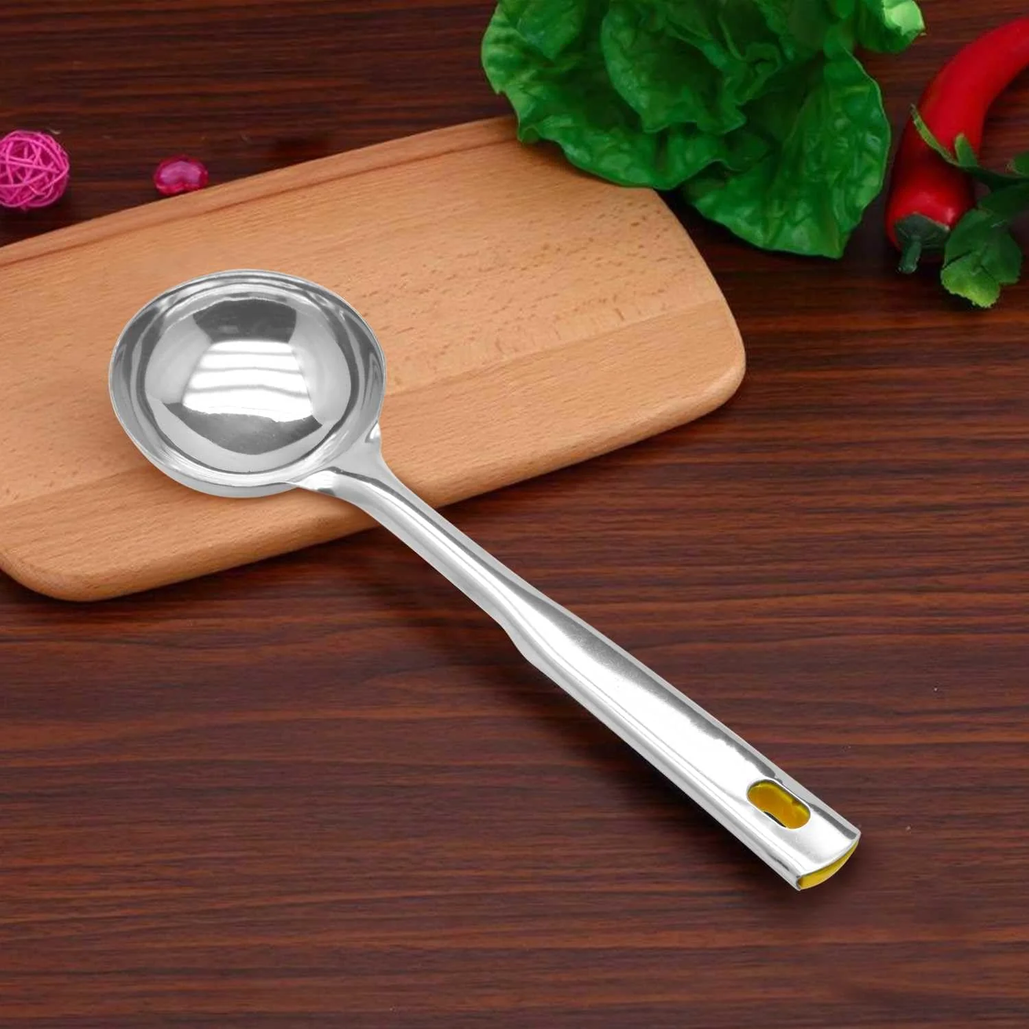 Raj Stainless Steel Prince Ladle 26.5 cm VPL001 – Versatile Cooking & Serving Spoon - Image 2