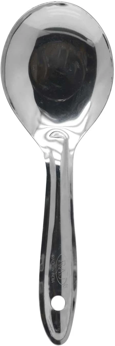 Raj Steel Corn Serving Spoon 23cm – Premium Stainless Steel Silver