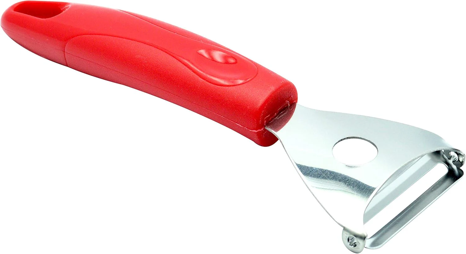 Raj Steel Handle Y Shape Peeler, Potato Peeler Apple Peeler Vegeteable Peeler- 23.5cm-Red - Image 2