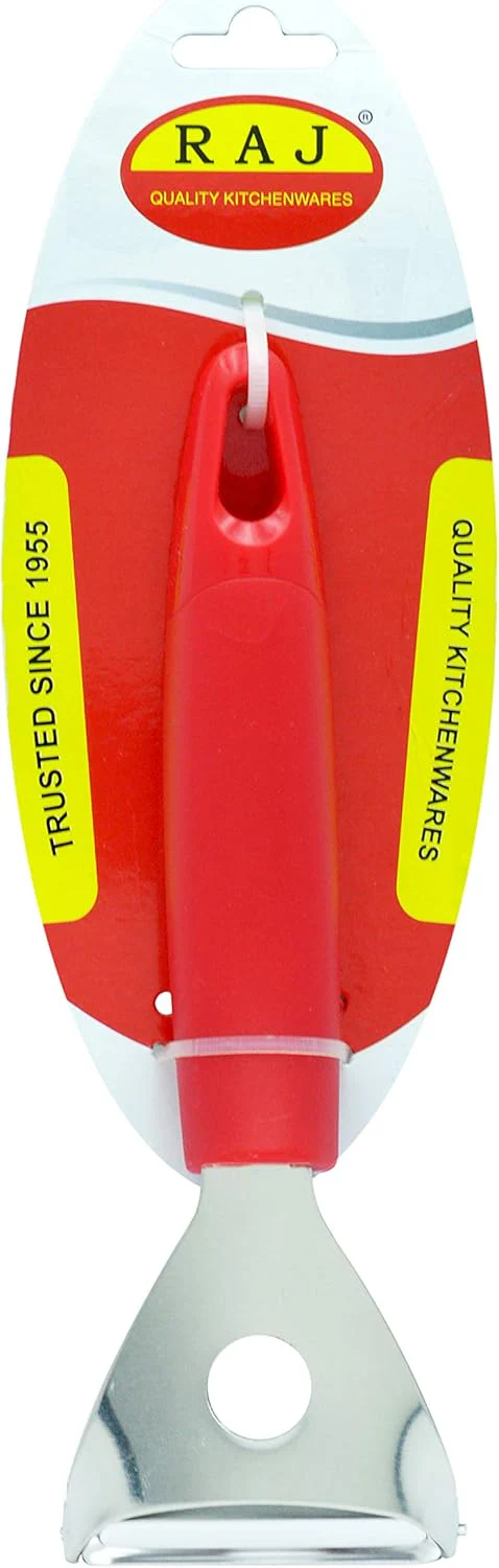 Raj Steel Handle Y Shape Peeler, Potato Peeler Apple Peeler Vegeteable Peeler- 23.5cm-Red - Image 3