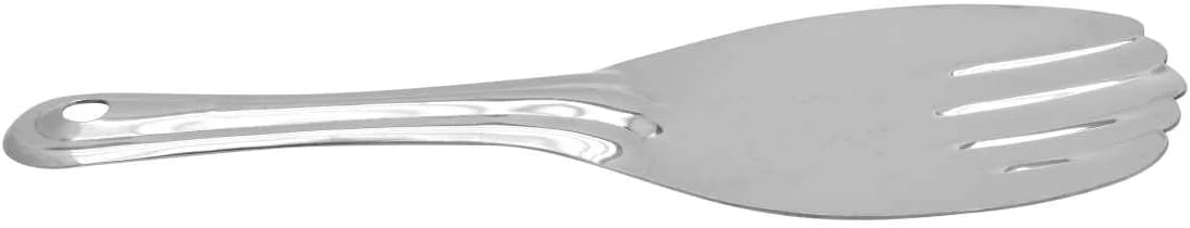 Raj Steel Rice Serving Spoon, 25.5 CM , Silver, RSPD04, Rice Server , Dessert Server , Cake Server , Panja Spoon