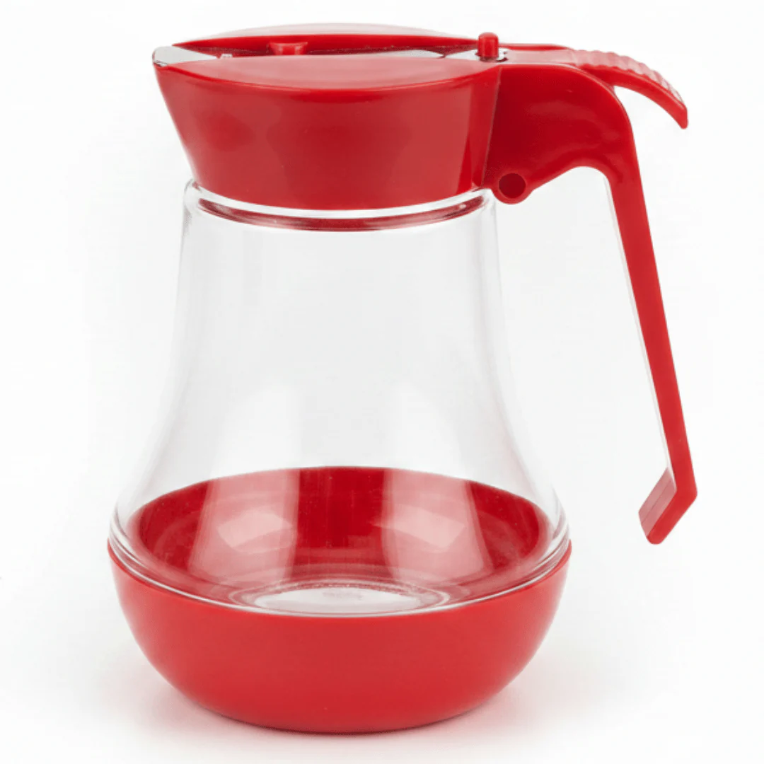 Red Flip-Top Sugar Dispenser — 11×5cm